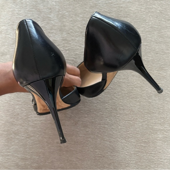 Jimmy Choo Addison 80 Leather d'Orsay Pumps - Picture 7 of 11